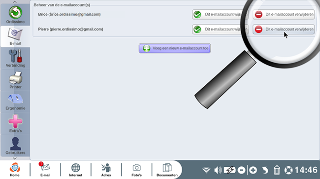 een e-mailaccount verwijderen