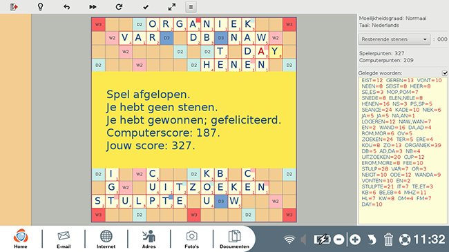 gewonnen spel