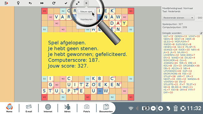 een nieuw spel starten