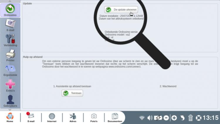 Uw Ordissimo bijwerken