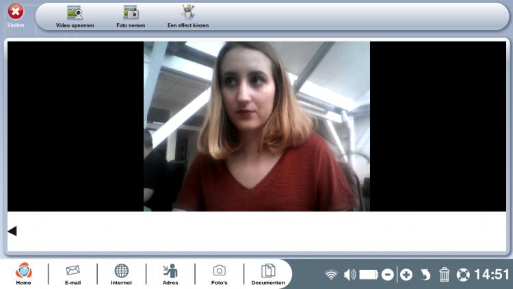 De toepassing Webcam-Ordissimo